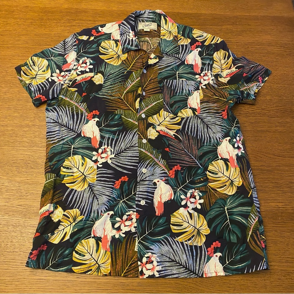 Tropical Print Short Sleeve Shirt